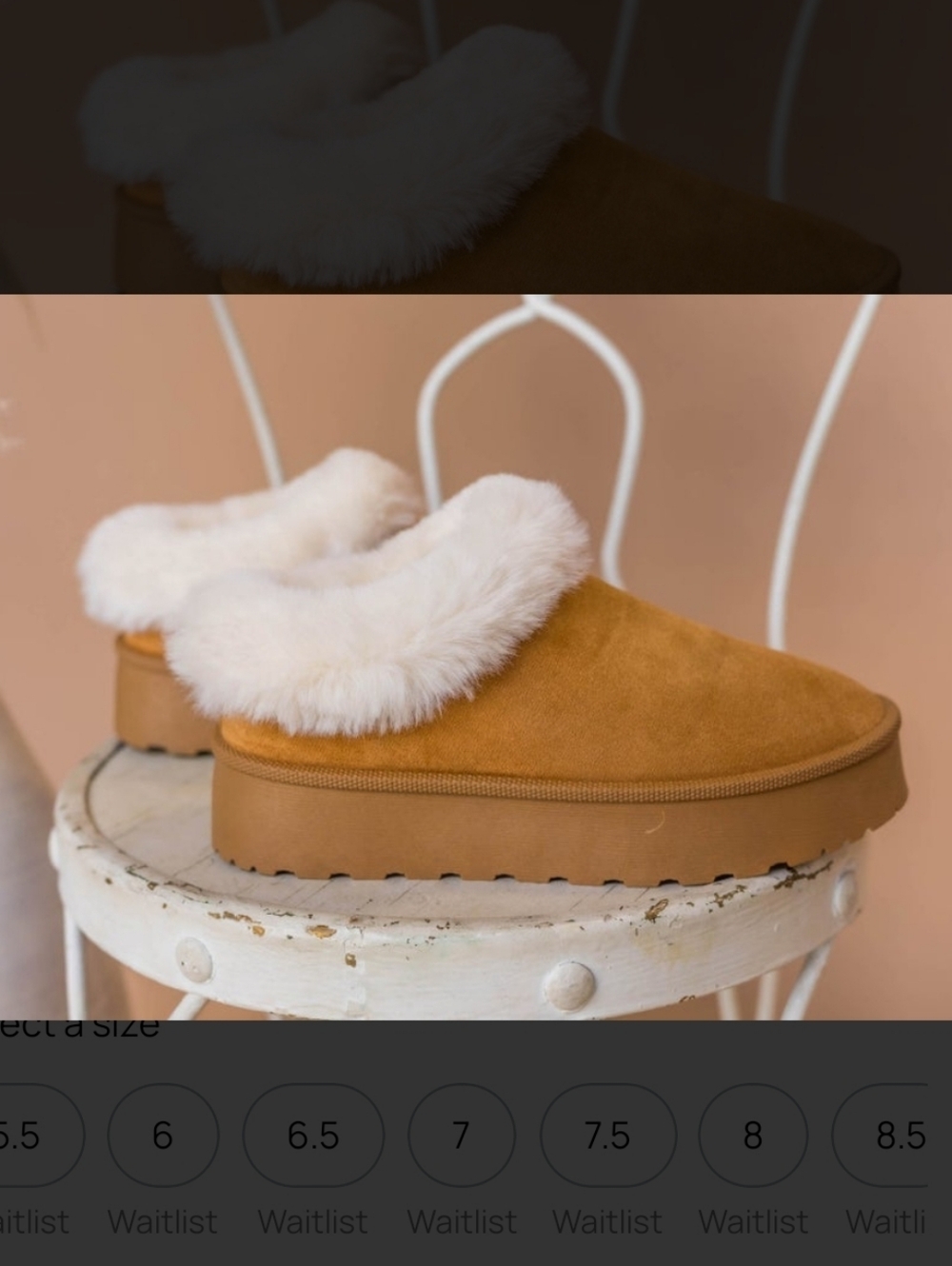 Cozy Faux-Suede Shearling Slippers